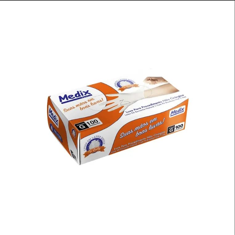 Luva de Procedimento Tam G CX C/100UN