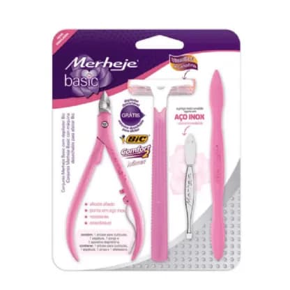 Kit Alicate Cuticula + Espatula + Ap Depilatório + Pinça