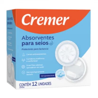 Absorventes Para Seios 12X12 CX/12UN