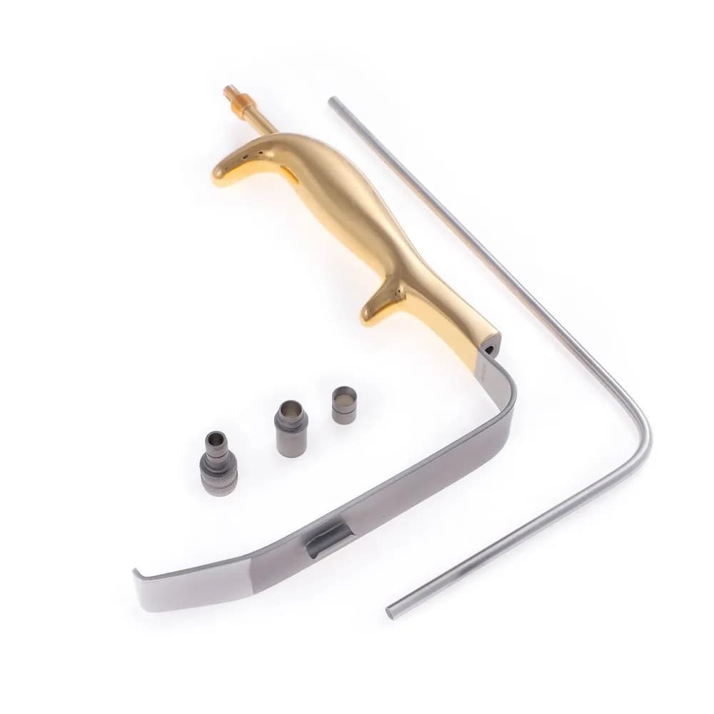 Afastador Tebbets com Entrada p/ Fibra Óptica Liso - 19 cm x 30mm