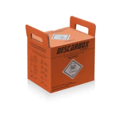 Coletor de Material Químico Perfucortante Laranja 13L C/20UN