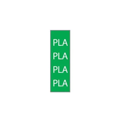 Fita Adesiva 1/4 PLA Verde/Branco