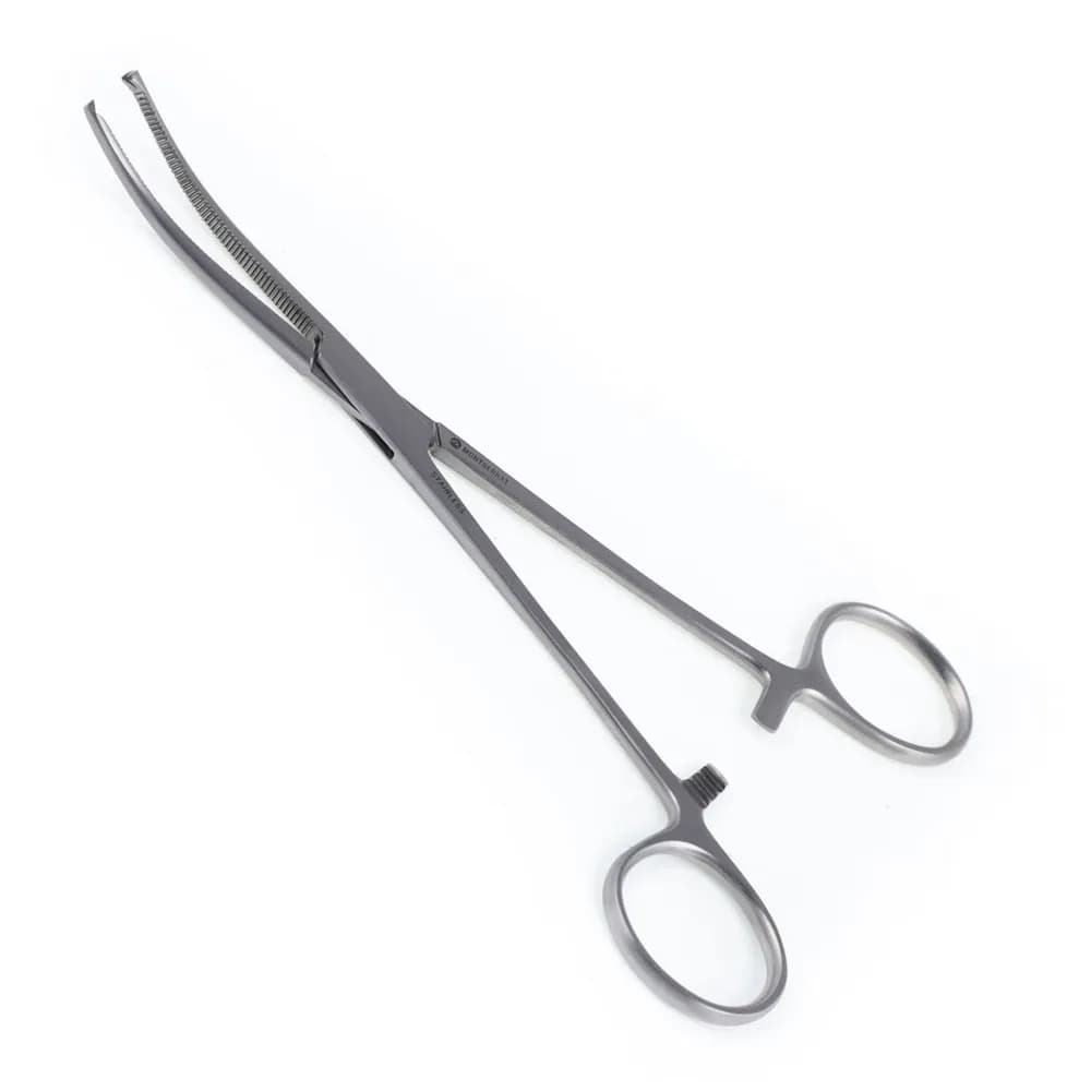 Pinça Kocher Curva 18 cm