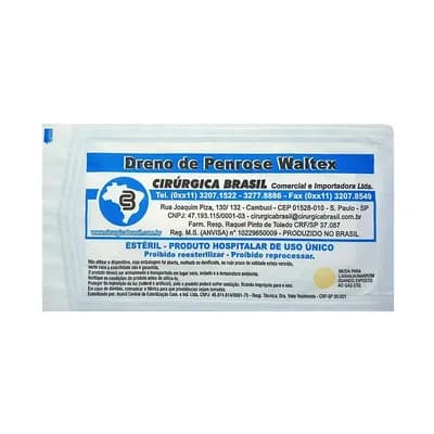 Dreno de Penrose 1 unidade (Estéril) - Waltex