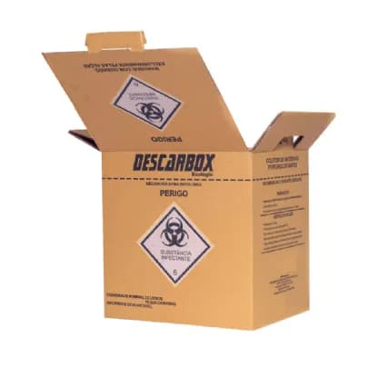 Coletor de Material Perfurocortante 3L C/20 Pardo Ecologic