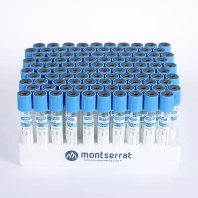 Tubo à Vacuo de Vidro com Citrato de Sódio 4ml c/ 100 Unid - Cral