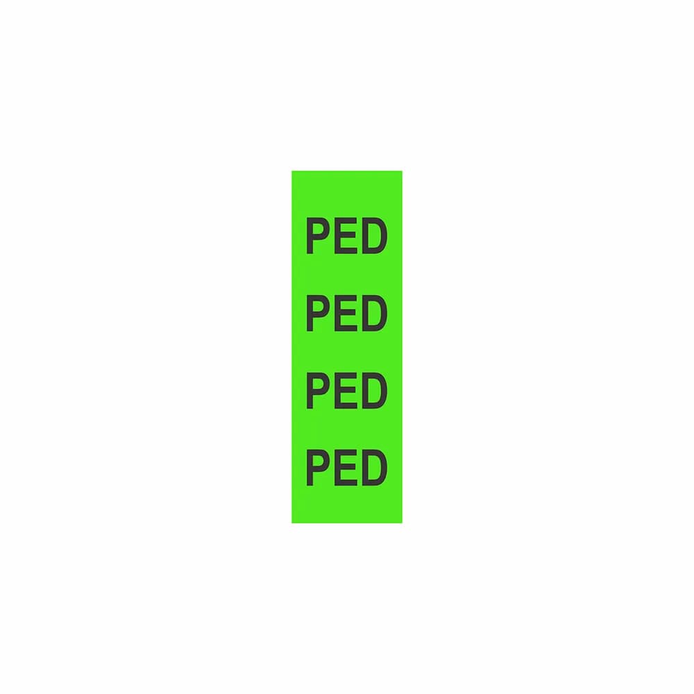 Fita Adesiva 1/4 PED Verde Lima / Preto