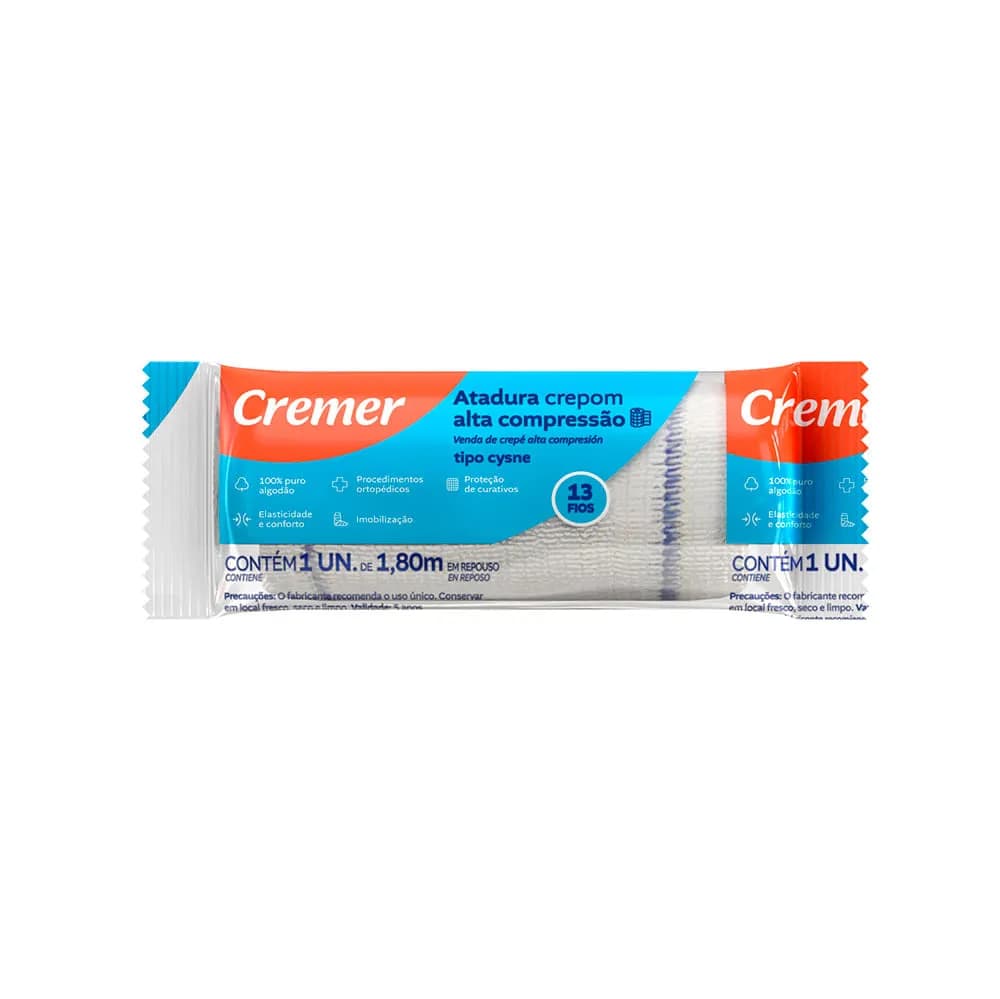 Atadura de Crepom Cysne 13F 6 CM X 1,8 M 6 UN 664201
