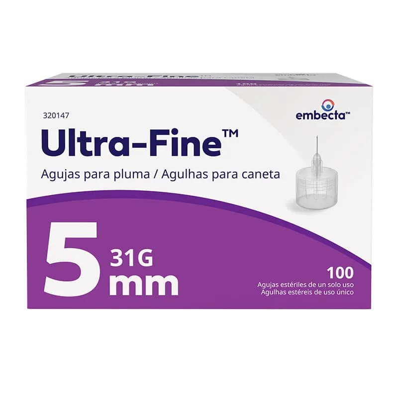 Agulha Ultra Fine 0,25MM X 5MM CX C/100UN 320147