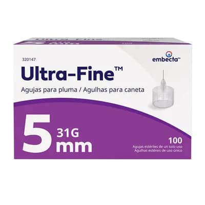 Agulha Ultra Fine 0,25MM X 5MM CX C/100UN 320147
