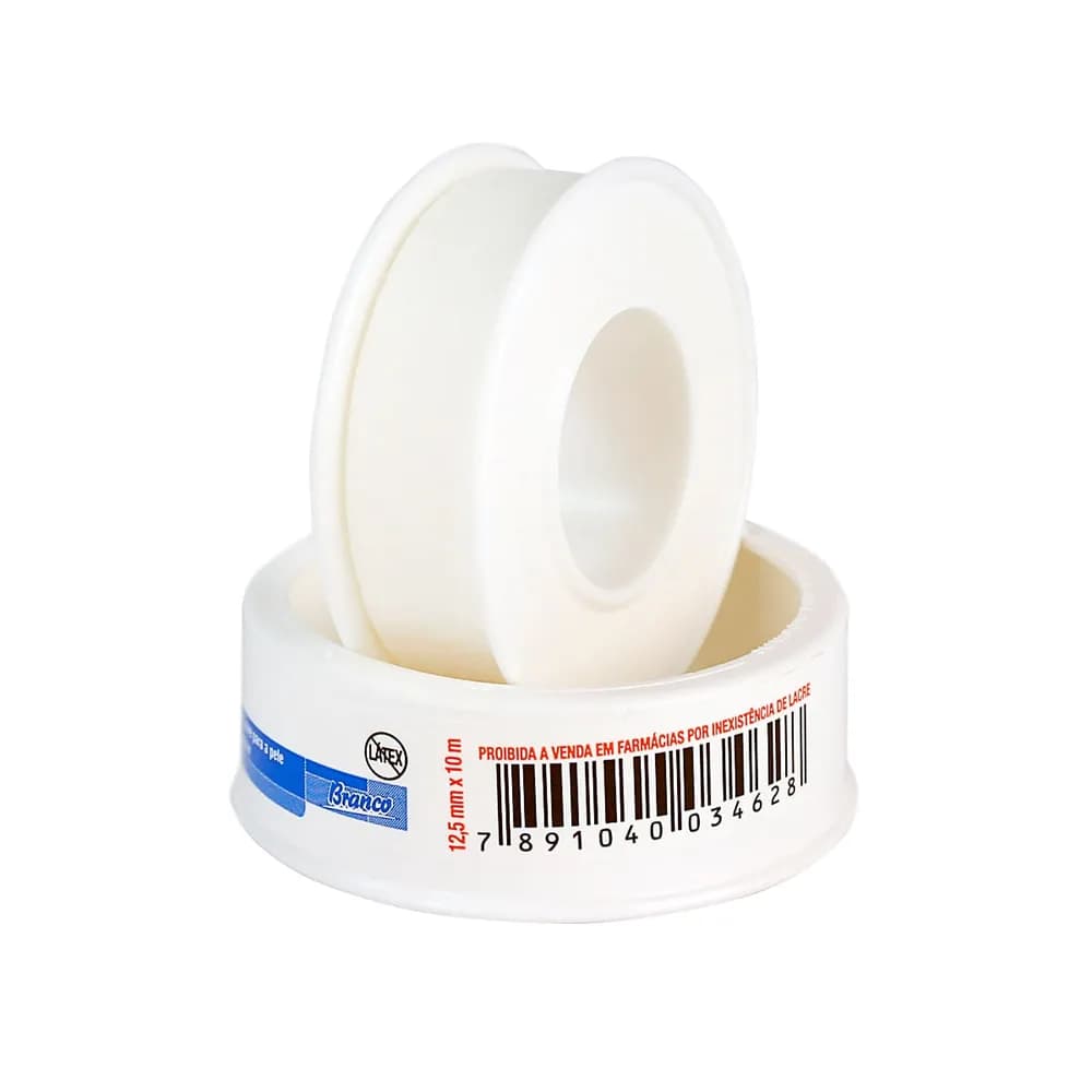 Fita Micropore Branca c/ Capa 3M - 12,5mm X 10m