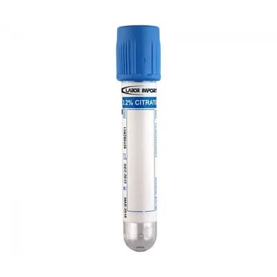 Tubo a Vácuo para Coleta de sangue Citrato de Sódio 3,65ML 100 Unidades (Tampa Azul) - Bd