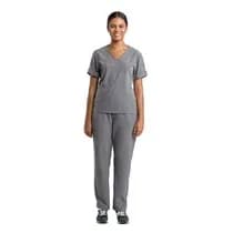 Pijama Scrub Feminino Easy Cinza Chumbo