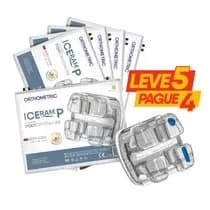 Kit Promocional Leve 5 Pague 4 Bráquete Cerâmico Iceram-P Roth 0,022 5x5