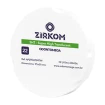 Disco de zircônia ZirkOM ZZ SHT 22mm - OdontoMega