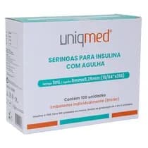 Seringa para Insulina 1ml 6mm x 0,25mm 31g