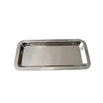 Bandeja para Esterilização Lisa Inox 22x9x1,5cm