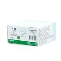 Fio Cirúrgico Nylon Preto 4-0 Ag 1/2 Cor 1,7cm
