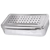 Estojo para Esterilização Inox Perfurado Autoclavável 20x10x5cm
