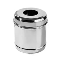 Porta Algodão Inox Servido 8x10cm