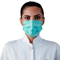 Máscara Descartável Antiviral Tripla Verde