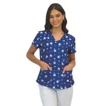 Blusa Scrub Hello Kitty Blue