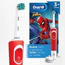 Escova Dental Elétrica Vitality Kids Homem Aranha Bivolt - ORAL-B