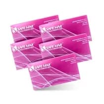 Kit 5 Caixas Luva Para Procedimento Nitrílo Sem Pó Rosa - Safemax