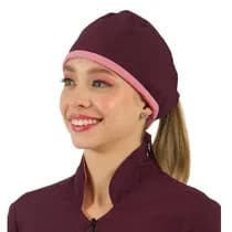 Gorro Dupla Face Marsala e Rosa - Funwork