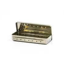 Estojo para Esterilização Inox 18x8x3cm Perfurado Autoclavável