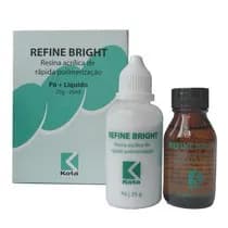 Resina Acrílica Refine Bright Kit Com Pó e Líquida