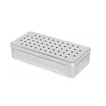 Estojo para Esterilização Inox 20x10x5cm Perfurado