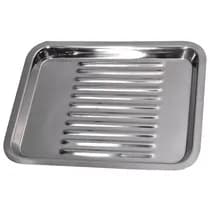 Bandeja para Esterilização Inox Lisa Autoclavável 22x17x1,5cm 12 Divisórias