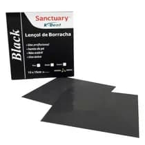 Lençol de Borracha Sanctuary 15x15cm Preto 26unid.