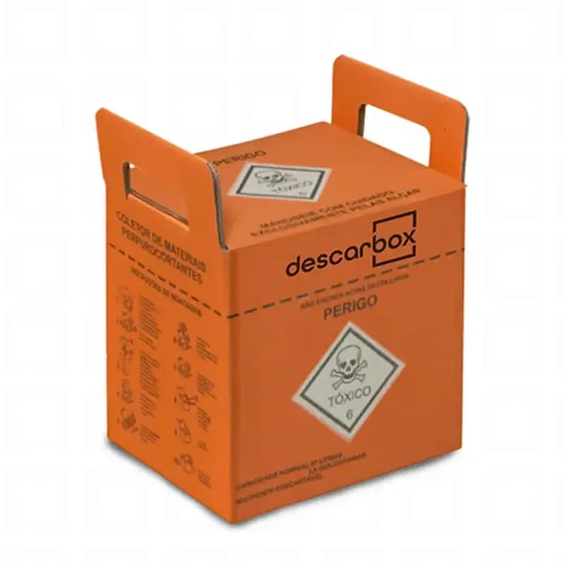 Coletor de Material Químico Perfurocortante 7L C/20UN Laranja 551
