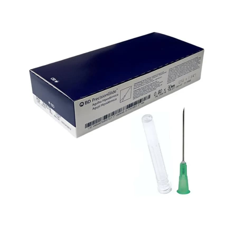 Agulha Hipodérmica BD 21G 1 1/4" 0,80 x 30mm CX C/100