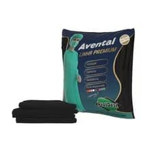 Avental Descartável Manga Longa 30G Preto - Protdesc