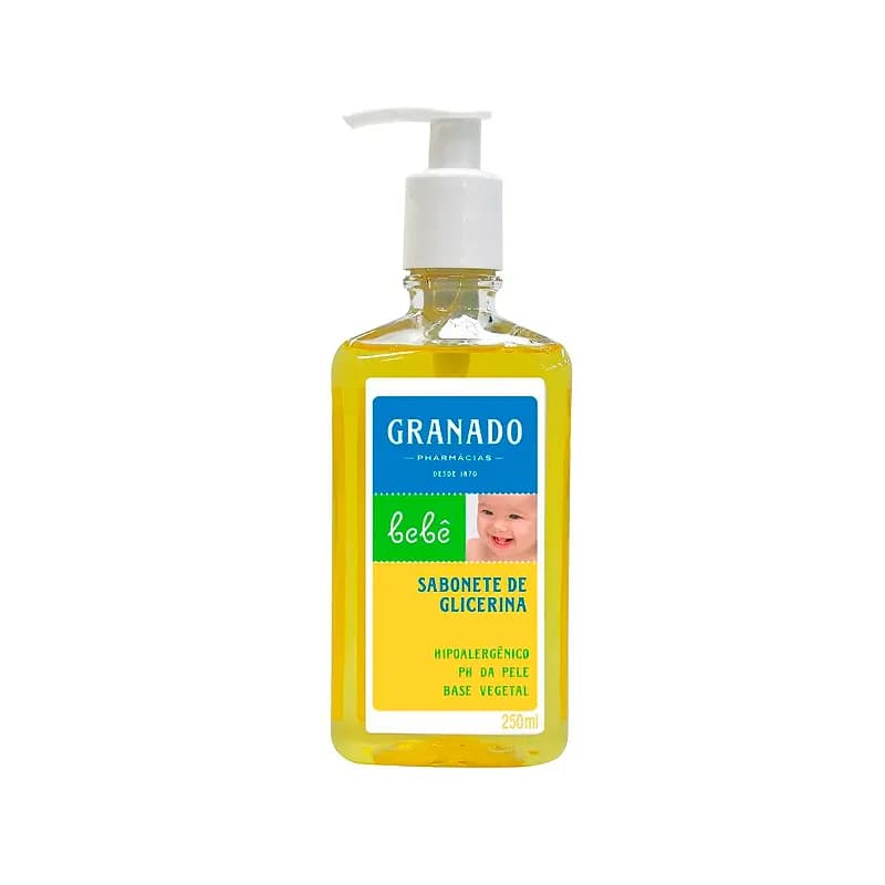Sabonete Líquido para Bebê de Glicerina, Tradicional de 250ml da Granado - Unidade