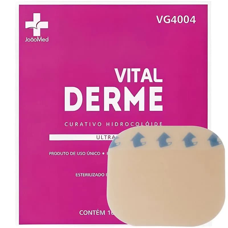 Curativo Hidrocoloide Extra Fino 10cm x 10cm - Vital Derme