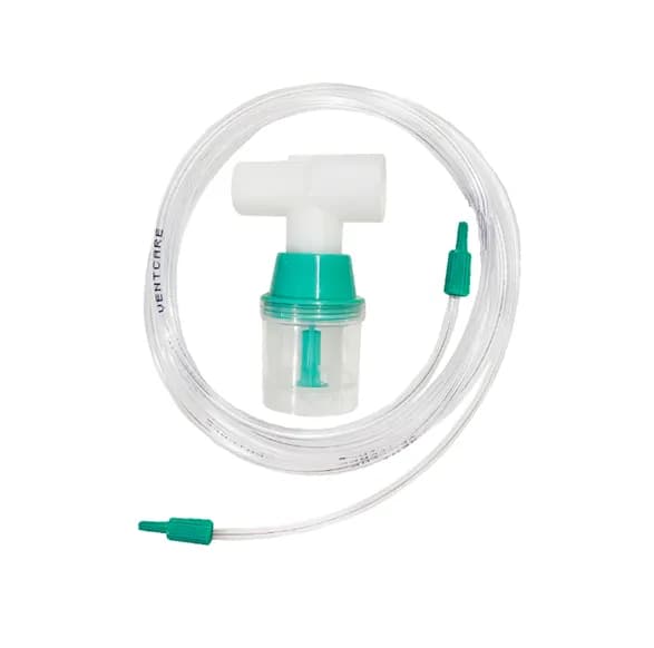 Nebulização em T para Circuito de Ventilação Mecânica, Ponteira Lisa da Ventcare - Unidade