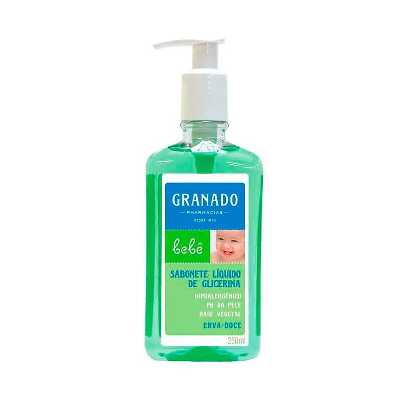 Sabonete Líquido para Bebê de Glicerina, Erva Doce de 250ml da Granado - Unidade