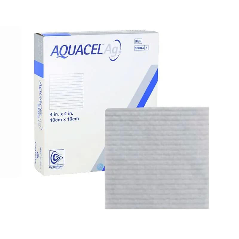 Aquacel Ag Com Prata Iônica 10cm x 10cm 1Un.- Convatec