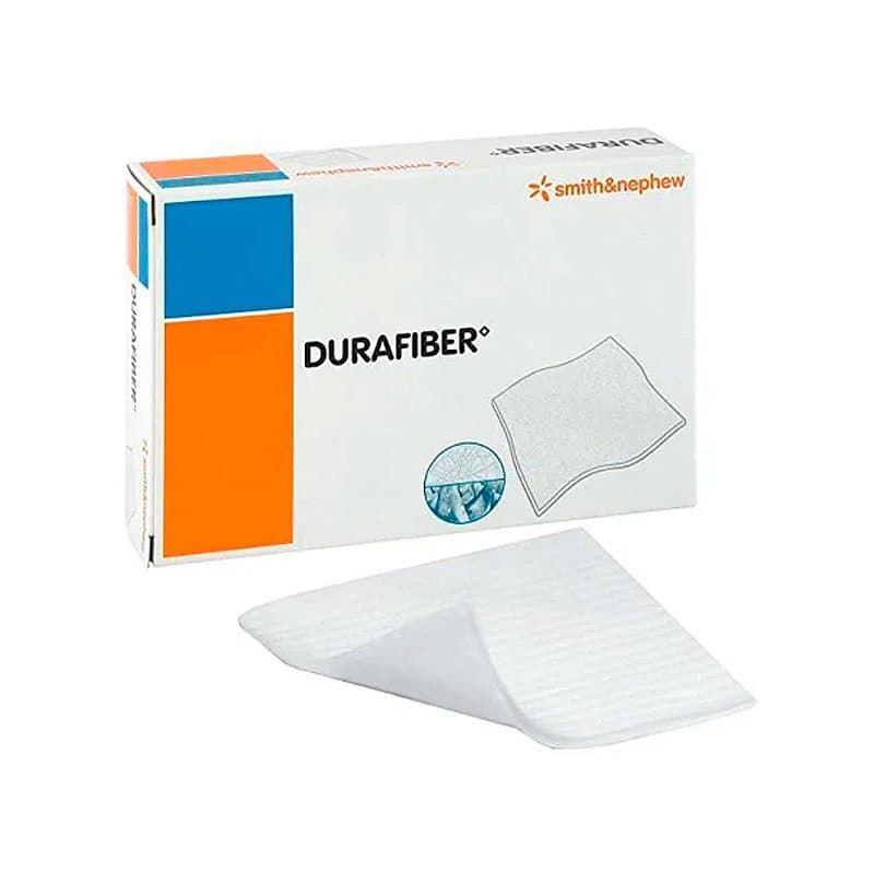 Durafiber, Curativo Absorvente de Fibras Gelificantes 10x10cm da Smith &amp; Nephew – Unidade