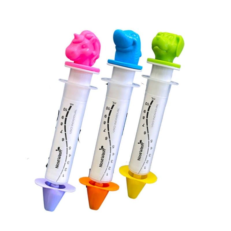 Seringa para Lavagem Nasal de 10ml, Unicórnio, Cachorro ou Tubarão da NoseWash - Unidade