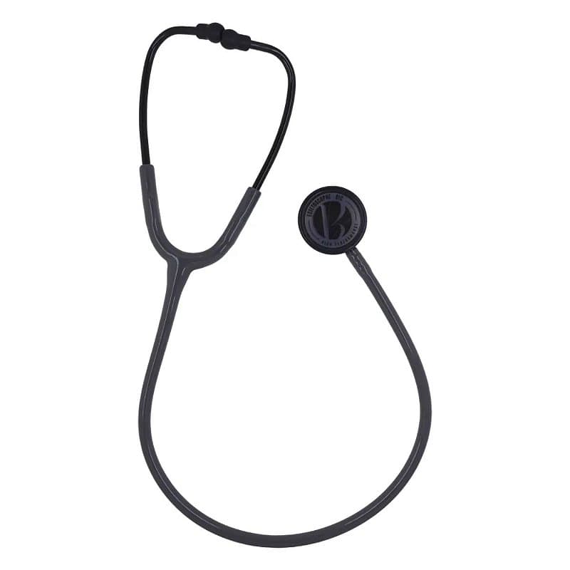 Estetoscópio Adulto / Pediátrico Duplo Inox Cinza Black - Bic