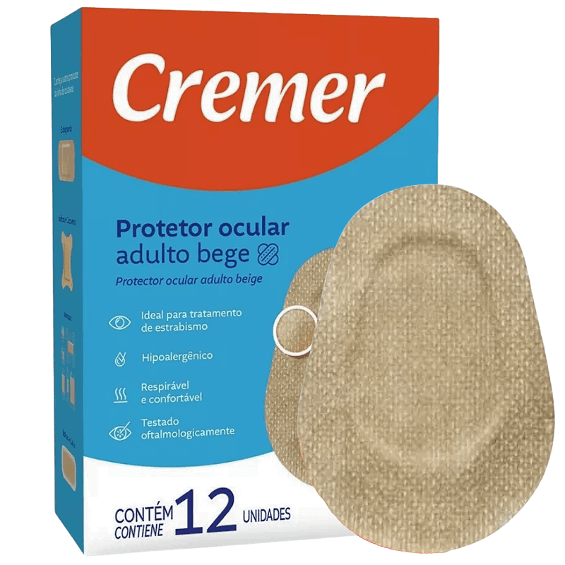 Protetor Ocular Adulto Bege C/12un - Cremer