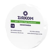 Disco de zircônia ZirkOM ZZ SHT 14mm - OdontoMega