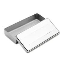 Estojo Inox Liso para Esterilização 18x8x3cm Millenium- Fava