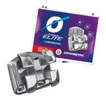 Bráquete de Aço Premium Elite Mini Roth Bidimensional 018 e 022 Kit - Orthometric