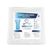 Avental Descartável Sem Manga 30g Branco - Desc Shop